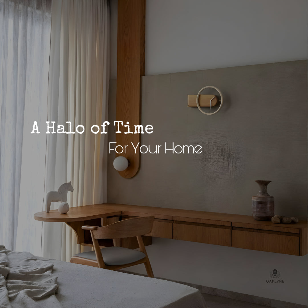 Wooden Halo Clock