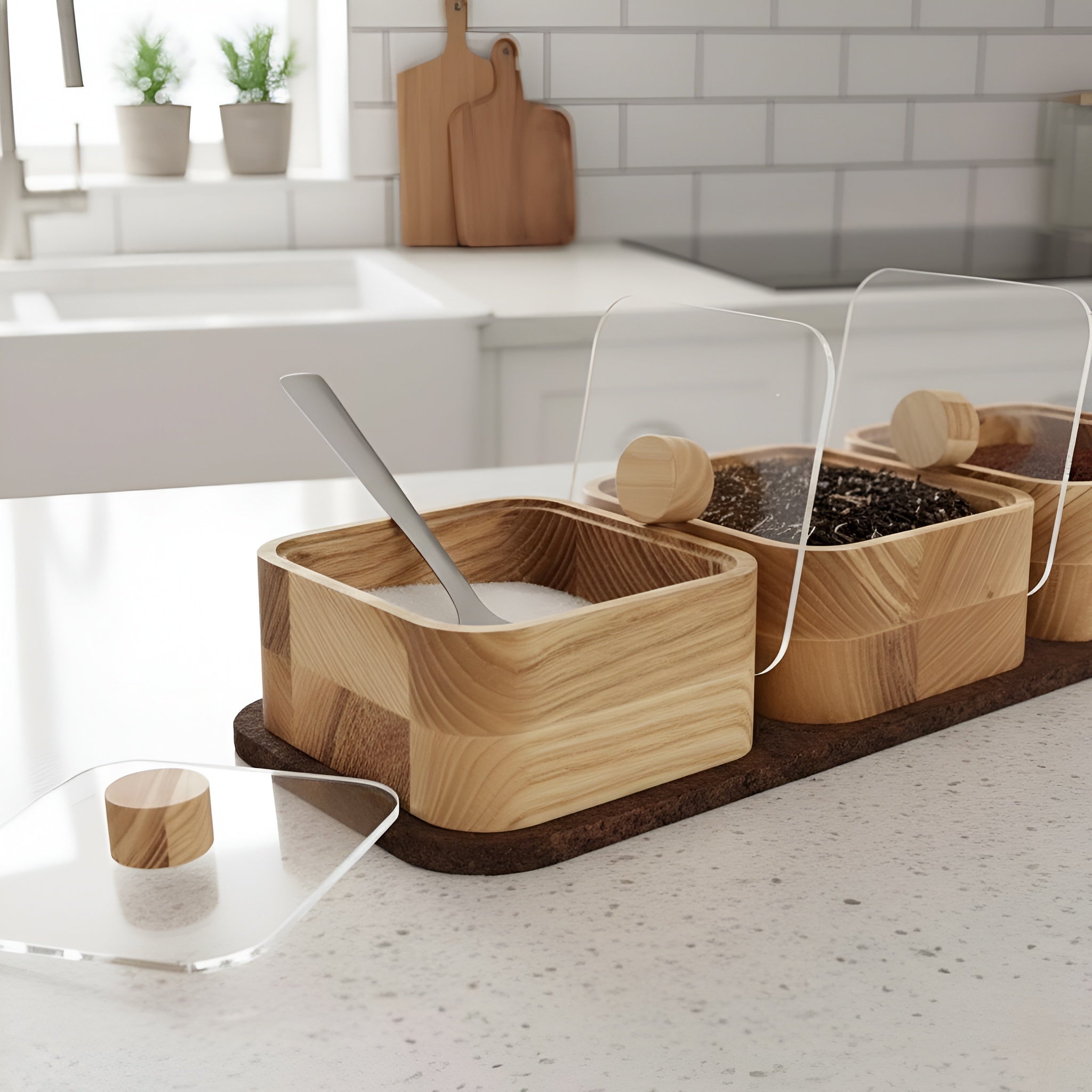 Wooden Spice Box