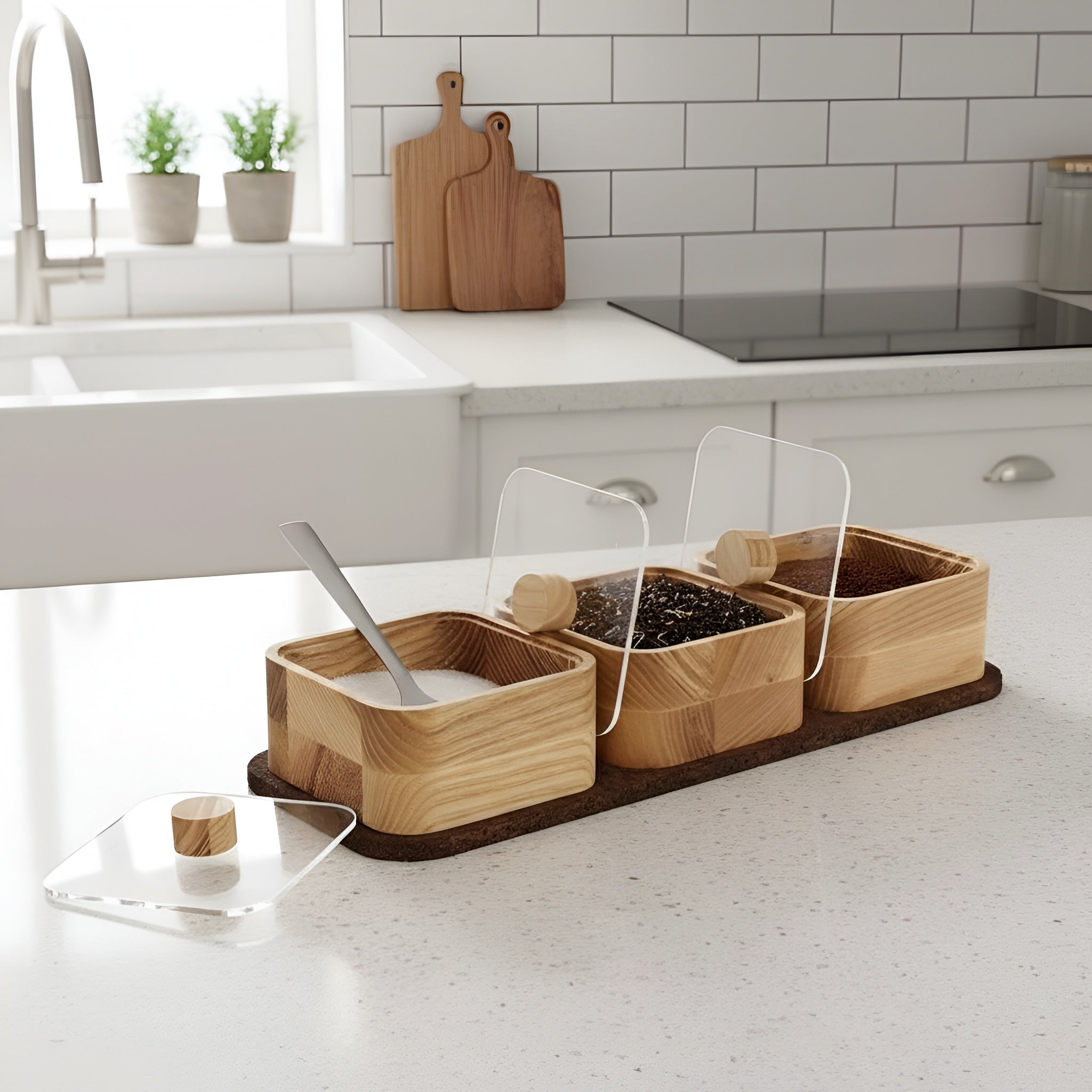 Wooden Spice Box