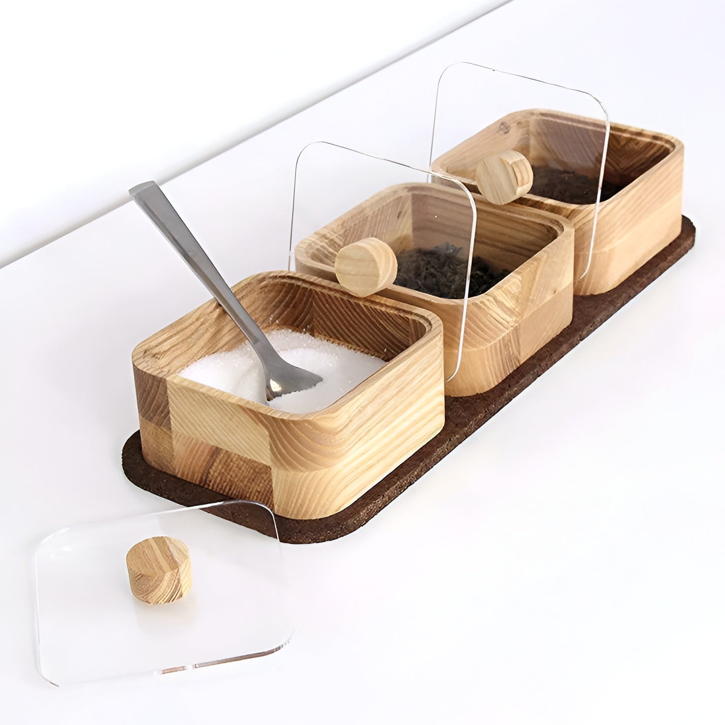 Wooden Spice Box