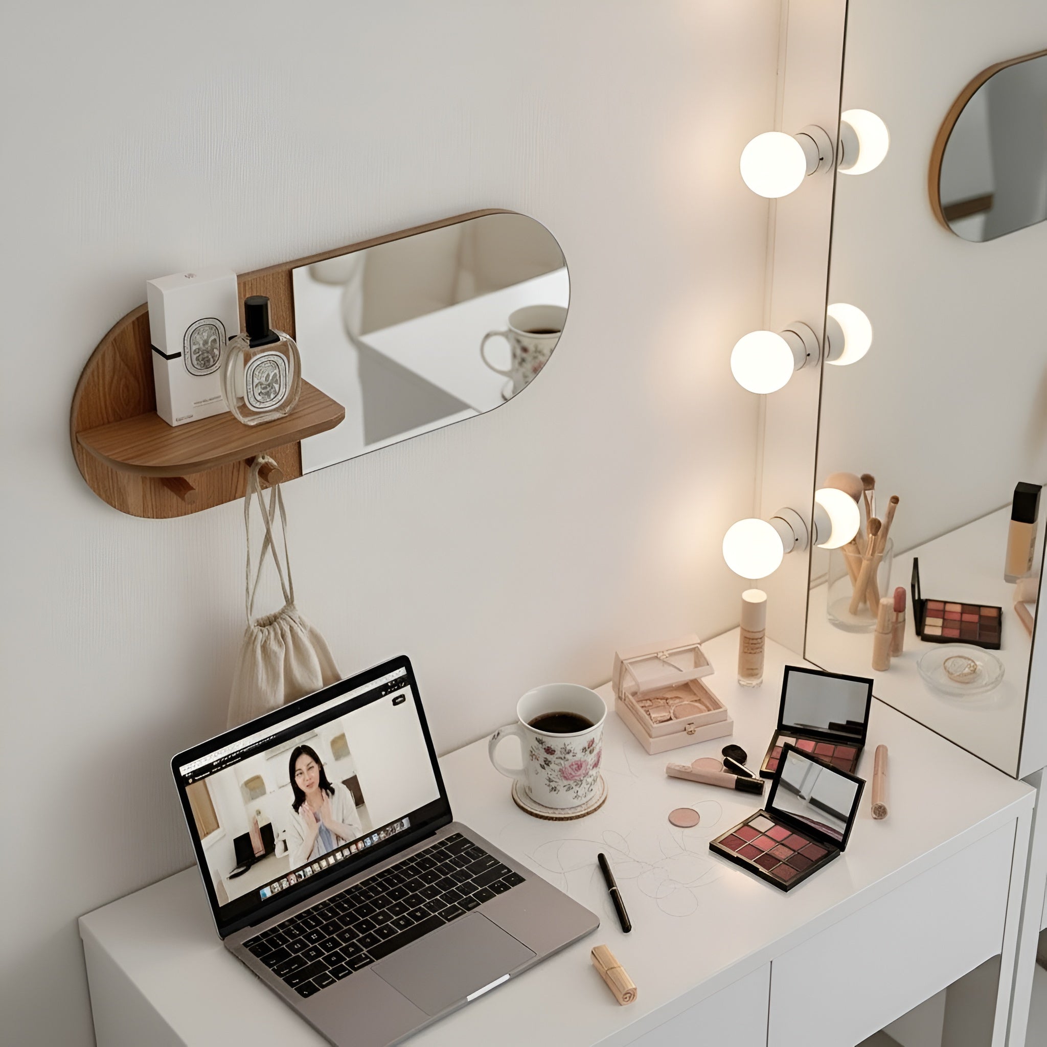 Wall Shelf Mirror